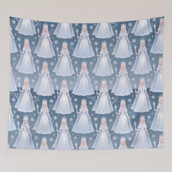 Item preview, Ice Queen Clipart Seamless Pattern Art Print Sticker, clothes & Home Decor designed and sold by TheGaliyaStudio.