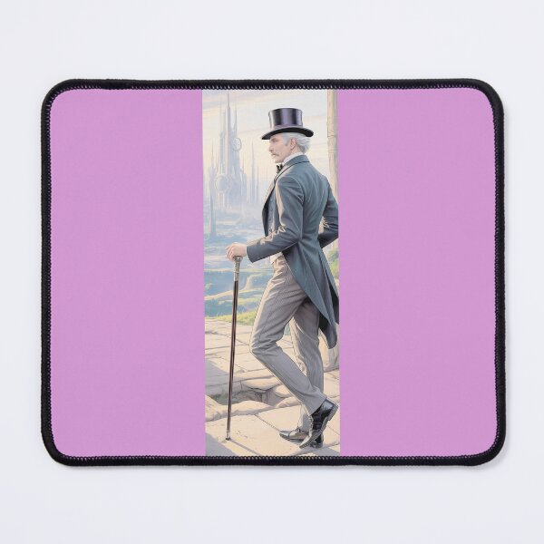 Item preview, Steampunk Gentleman In Futuristic Metropolis By Merch, Limited Edition designed and sold by KILEYMARGSHOP.
