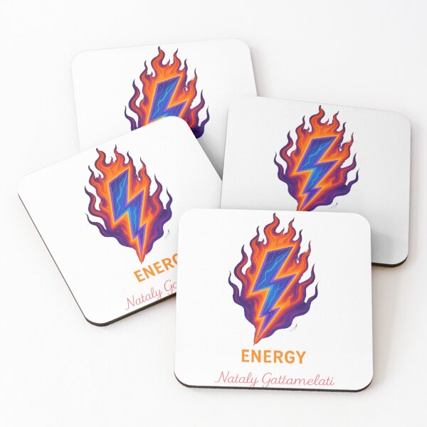 Item preview, “ENERGY Lightning Bolt Fire — Powerful Flame & Electric Power Design by Nataly Gattamelati” designed and sold by natalygattamelati.