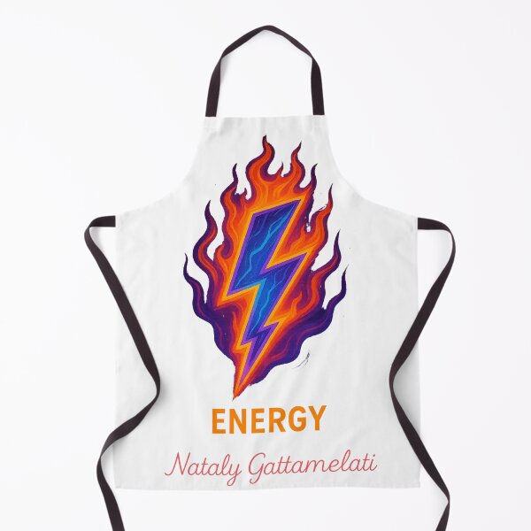 Item preview, “ENERGY Lightning Bolt Fire — Powerful Flame & Electric Power Design by Nataly Gattamelati” designed and sold by natalygattamelati.