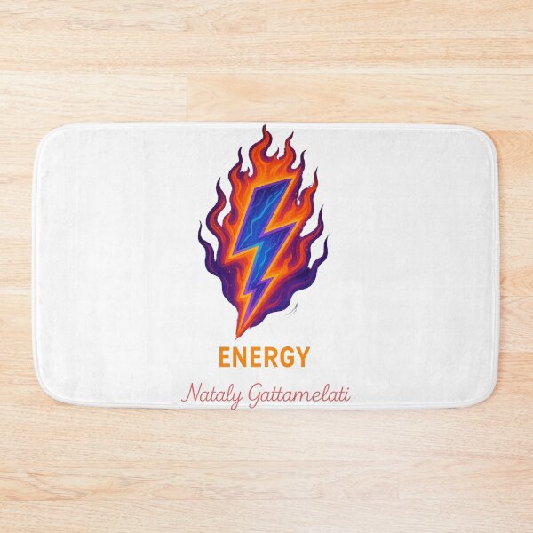 Item preview, “ENERGY Lightning Bolt Fire — Powerful Flame & Electric Power Design by Nataly Gattamelati” designed and sold by natalygattamelati.
