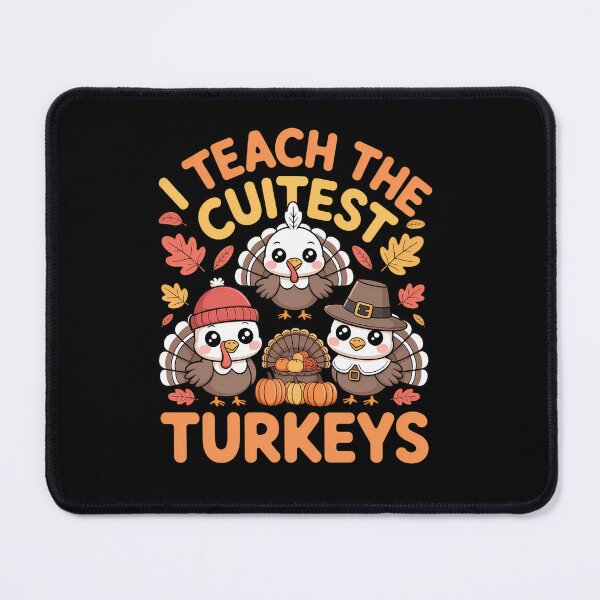 Item preview, I Teach The Cutest Little Turkeys Teacher School Thankful designed and sold by tabdejinti.