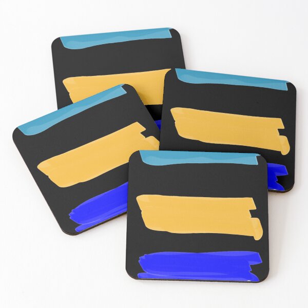 Item preview, Dynamic Abstract Flow - Blue, Gold, and Black Art designed and sold by THEPT.