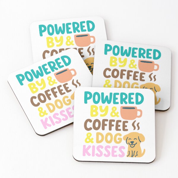 Item preview, Powered by Coffee and Dog Kisses designed and sold by Tong4130.