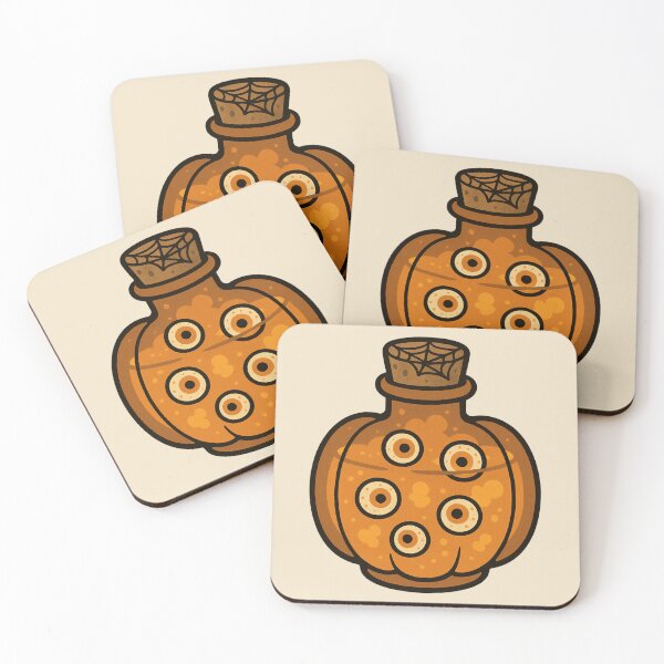 Item preview, Pumpkin Potion Bottle with Floating Eyeballs designed and sold by Castiora.