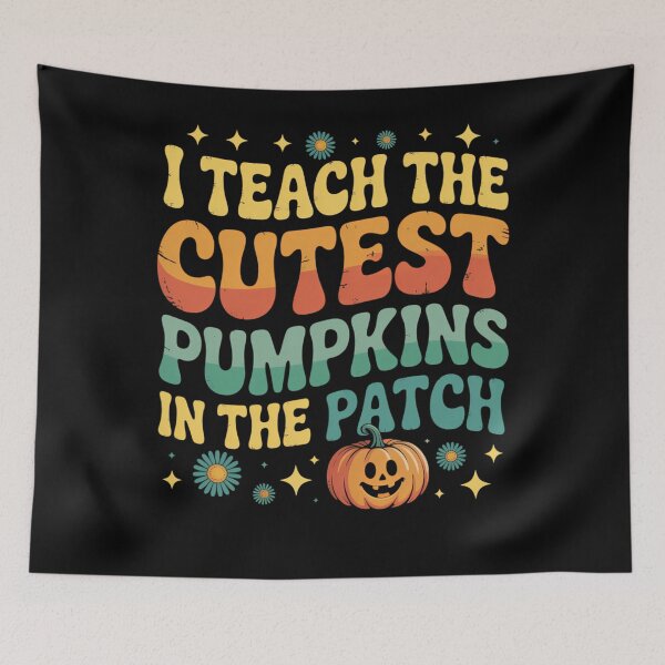 Item preview, I Teach The Cutest Pumpkins Retro Vintage Halloween Teacher designed and sold by tabdejinti.