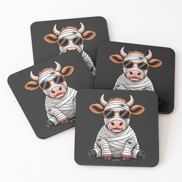 Item preview, Mummy Cow Wrapped in Bandages | Cute Funny Halloween Kawaii Design designed and sold by ColorSplash123.