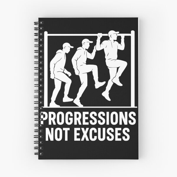 Item preview, Progressions Not Excuses Calisthenics Fitness Gym designed and sold by LuminOrb.