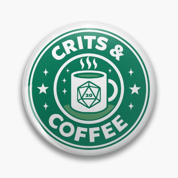 Artikelvorschau, Crits & Coffee – D20-Würfelbecher-Parodie für Tabletop-Gamer und Kaffeeliebhaber entworfen und verkauft von CritPop.