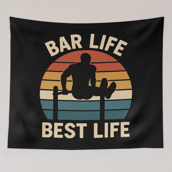Item preview, Bar Life Best Life Gym Training Workout Fitness designed and sold by LuminOrb.