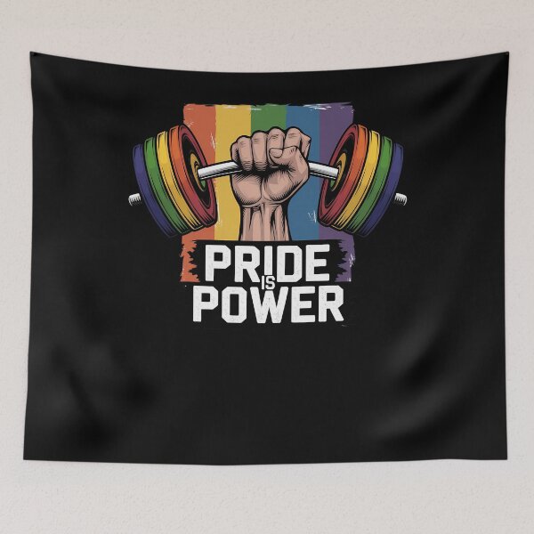 Item preview, PRIDE is POWER Gay Pride Rainbow LBGTQ designed and sold by TrinaEspinoza.