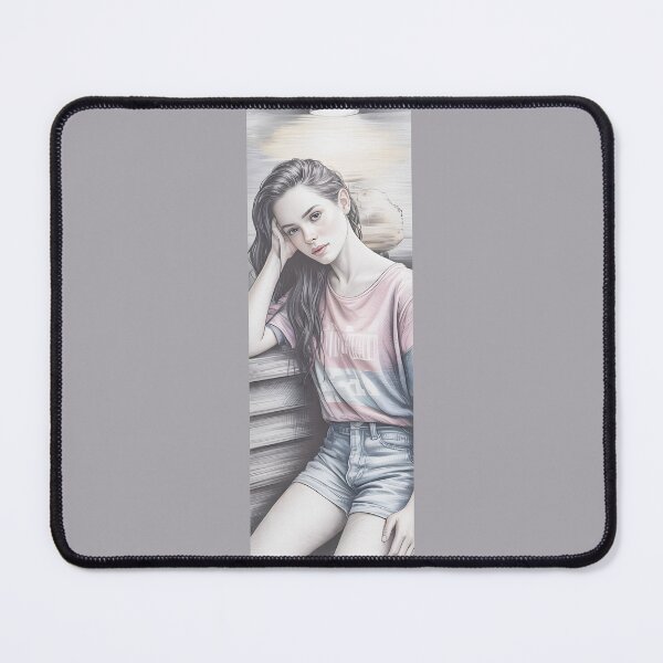 Item preview, Vintage Girl Portrait By Merch, Limited Edition designed and sold by KILEYMARGSHOP.