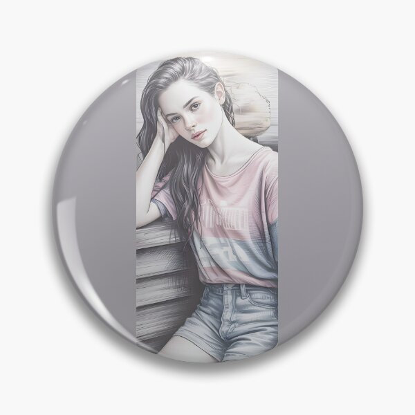 Item preview, Vintage Girl Portrait By Merch, Limited Edition designed and sold by KILEYMARGSHOP.