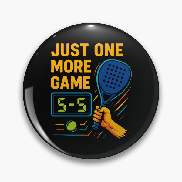 Artikelvorschau, Padel Just One More Game Lustiger Spruch entworfen und verkauft von LuminOrb.