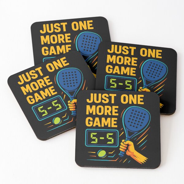 Item preview, Padel Just One More Game Fun saying designed and sold by LuminOrb.
