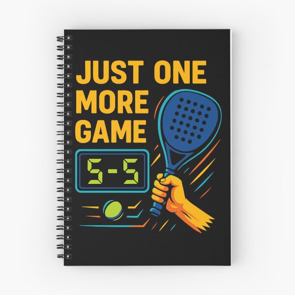 Item preview, Padel Just One More Game Fun saying designed and sold by LuminOrb.