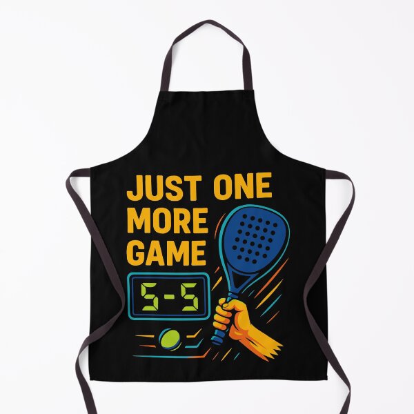Artikelvorschau, Padel Just One More Game Lustiger Spruch entworfen und verkauft von LuminOrb.