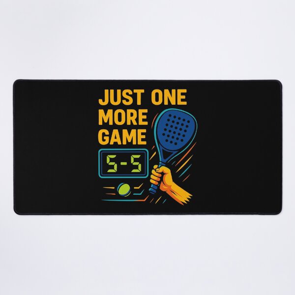Item preview, Padel Just One More Game Fun saying designed and sold by LuminOrb.