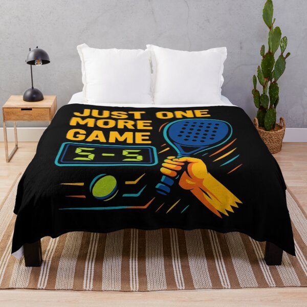 Item preview, Padel Just One More Game Fun saying designed and sold by LuminOrb.