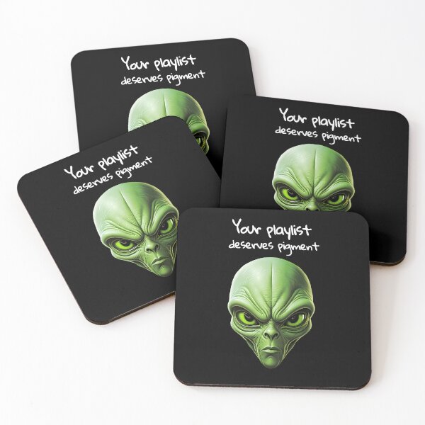 Item preview, "My alien and My playlist" music vibes design designed and sold by TR_fairydesigns.