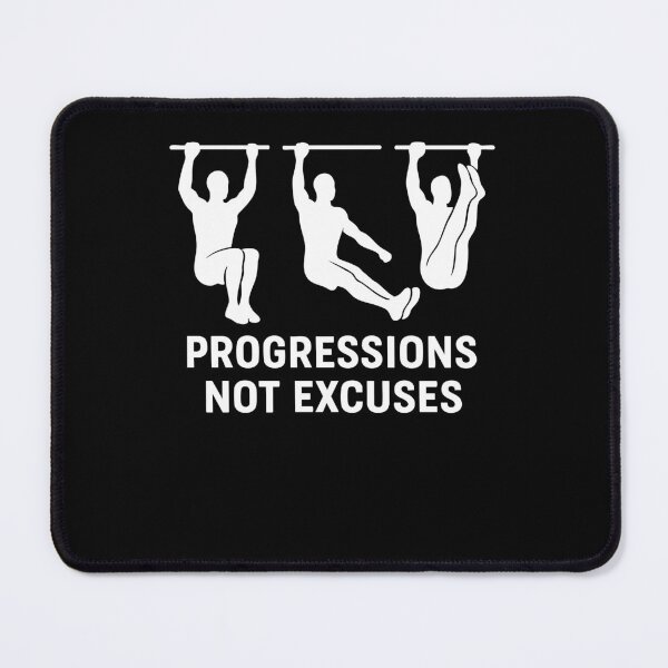 Item preview, Progressions Not Excuses Calisthenics Fitness Gym designed and sold by LuminOrb.