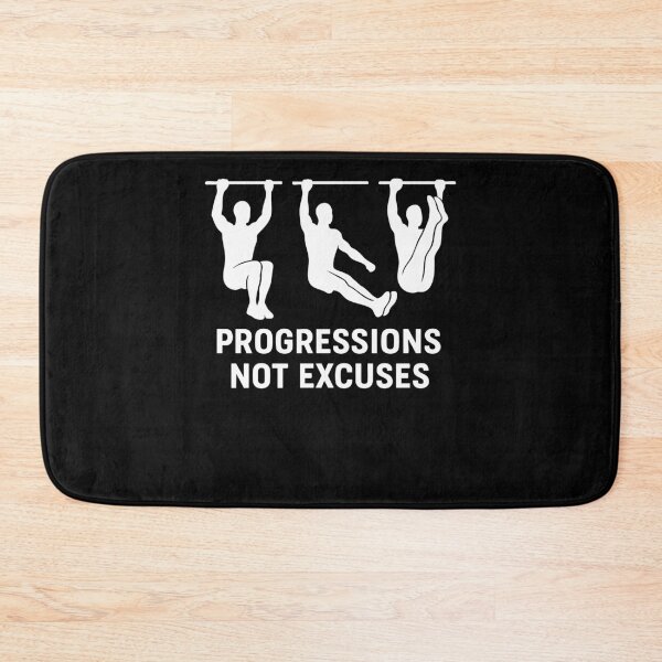Item preview, Progressions Not Excuses Calisthenics Fitness Gym designed and sold by LuminOrb.