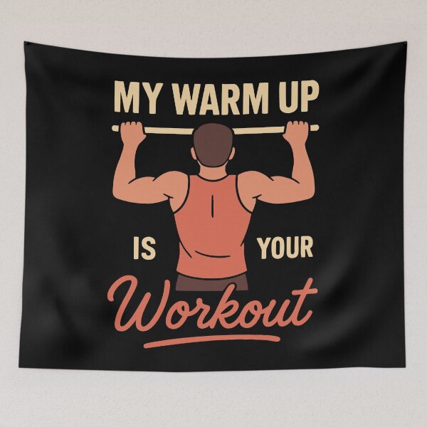 Item preview, My Warm Up Is Your Workout Gym Fitness designed and sold by LuminOrb.