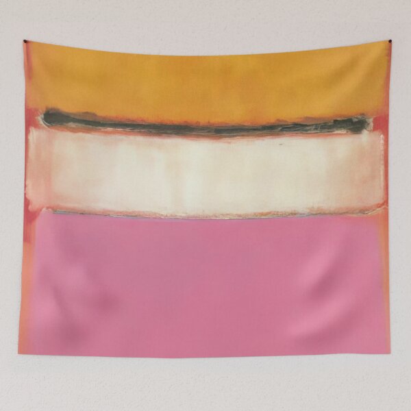 Item preview, White Center (yellow, Pink And Lavender On Rose) - 1950 By Mark Rothko designed and sold by Jemychte.