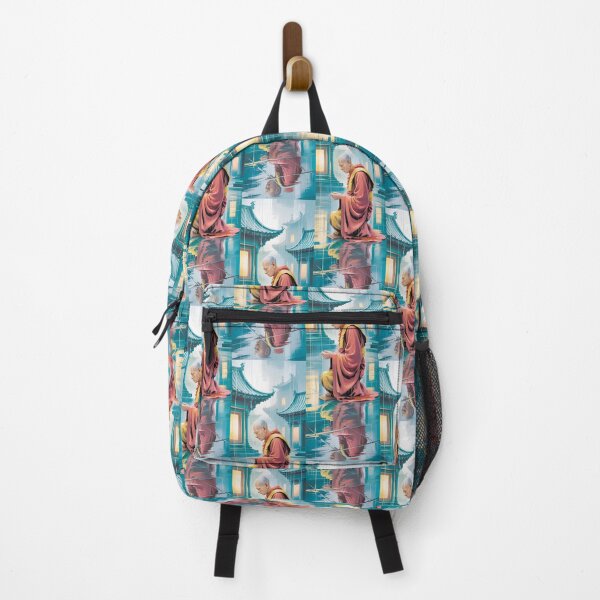 Item preview, Serene Monk In Rainy Cityscape Art By Merch, Limited Edition designed and sold by KILEYMARGSHOP.