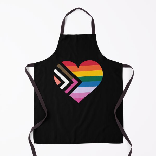 Item preview, Progress Pride Rainbow Heart LGBTQ Gay Lesbian Trans designed and sold by TrinaEspinoza.