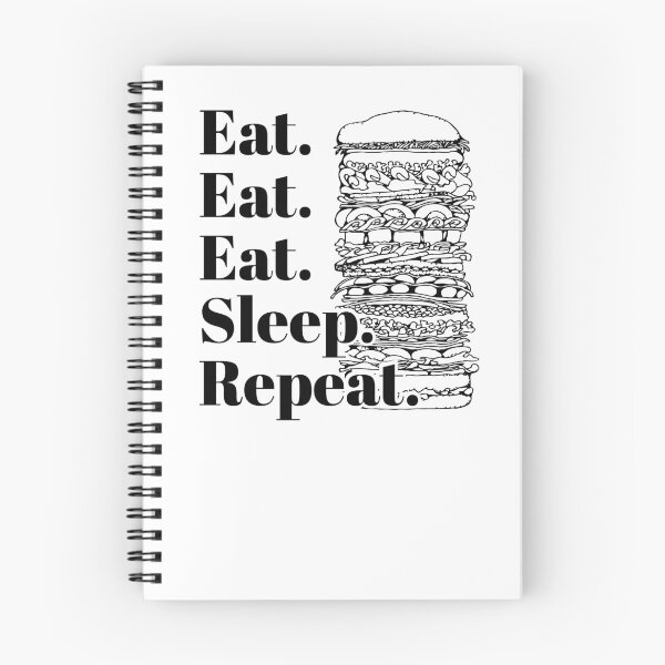 Item preview, Food Fan Eat Sleep Repeat designed and sold by oberdoofus.