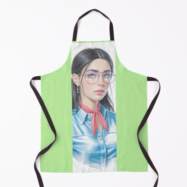 Item preview, Blue Denim Portrait With Red Scarf By Merch, Limited Edition designed and sold by KILEYMARGSHOP.