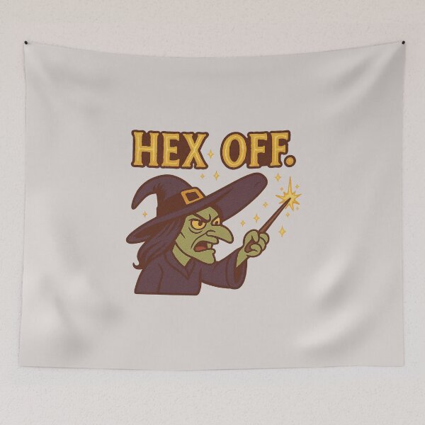 Item preview, Hex Off | Angry Witch Funny Halloween Design designed and sold by Bratak.