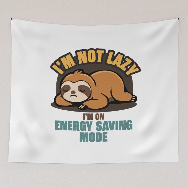 Item preview, I’m Not Lazy I’m On Energy Saving Mode Sloth T-Shirt designed and sold by Koony House and Field.