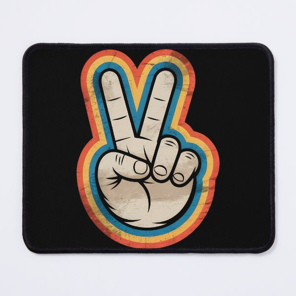 Item preview, Retro Peace Sign V Fingers Vintage 60s 70s 80s Cool Graphic designed and sold by TrinaEspinoza.