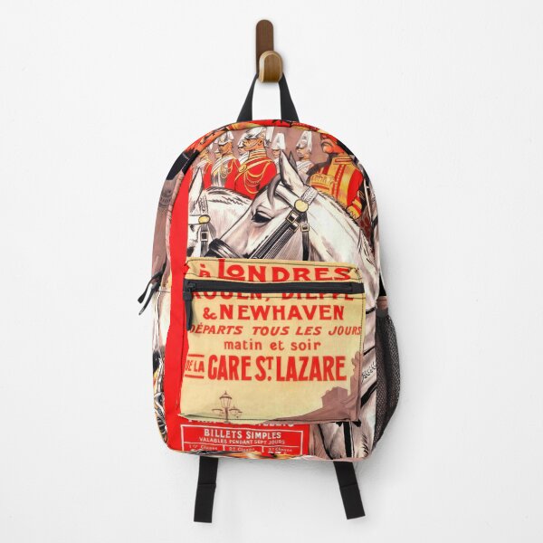 Item preview, Vintage Paris to London Train Route Poster | Art Nouveau Style | Early 20th Century Travel Art & Bold Colors designed and sold by artofuniverse.