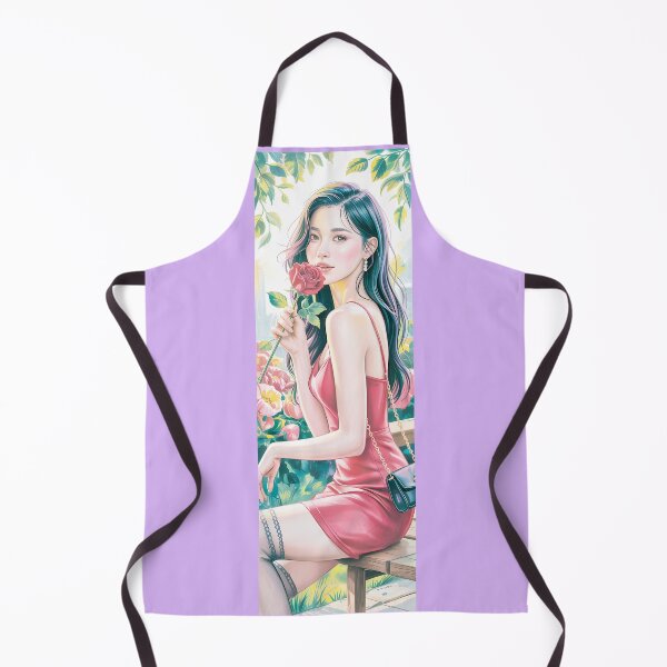 Item preview, Woman With Rose In Floral Garden By Merch, Limited Edition designed and sold by BRCYNTHIASHOP.