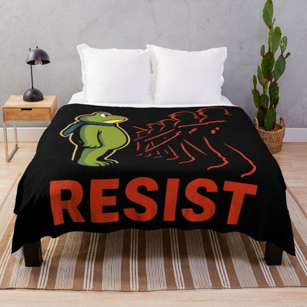 Item preview, Vintage Portland 2025 Resist Portland Frog Protest Men Women  designed and sold by LouisaOReilly.