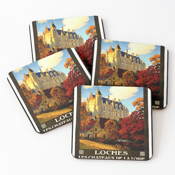 Item preview, Vintage Paris to Orléans Railway Poster | Art Deco Loches & Loire Valley Châteaux | Travel  Tourism Masterpiece designed and sold by artofuniverse.