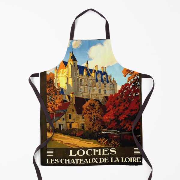 Item preview, Vintage Paris to Orléans Railway Poster | Art Deco Loches & Loire Valley Châteaux | Travel Tourism Masterpiece designed and sold by artofuniverse.