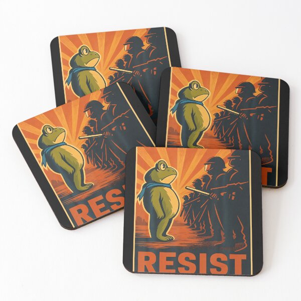 Item preview, Frog Resist Portland Frog Protest - Portland Frog Activist designed and sold by LouisaOReilly.