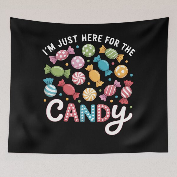 Item preview, I'm Just Here For The Candy Funny Halloween designed and sold by BiellaSar.
