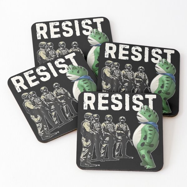 Item preview, Las ranas resisten - Protesta de ranas en Portland designed and sold by LouisaOReilly.