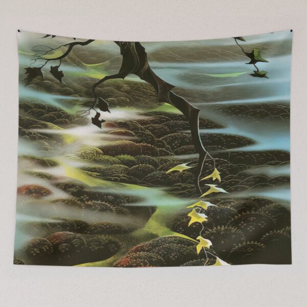 Item preview, Fog Laced Hills By Eyvind Earle designed and sold by LOIKAMT.