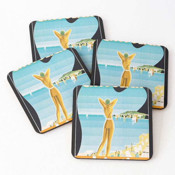 Item preview, Vintage Cattolica Travel Poster | 1930s Art Deco Beach Scene | Adriatic Coast | Italian Seaside Elegance & Leisure designed and sold by artofuniverse.