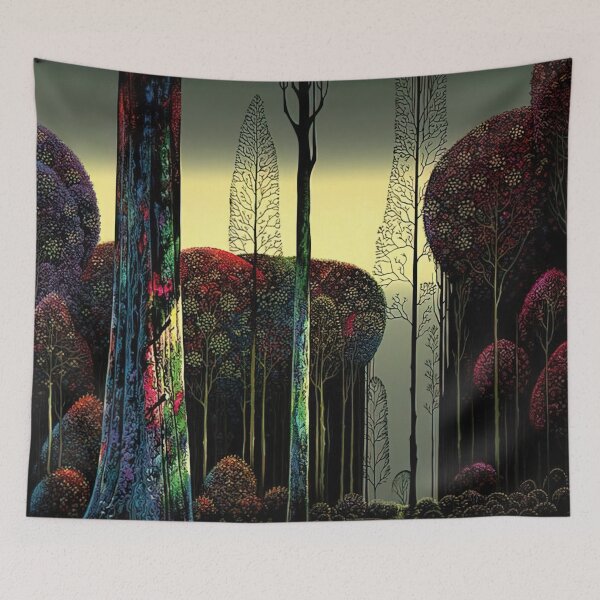 Item preview, Gothic Forest By Eyvind Earle designed and sold by LOIKAMT.