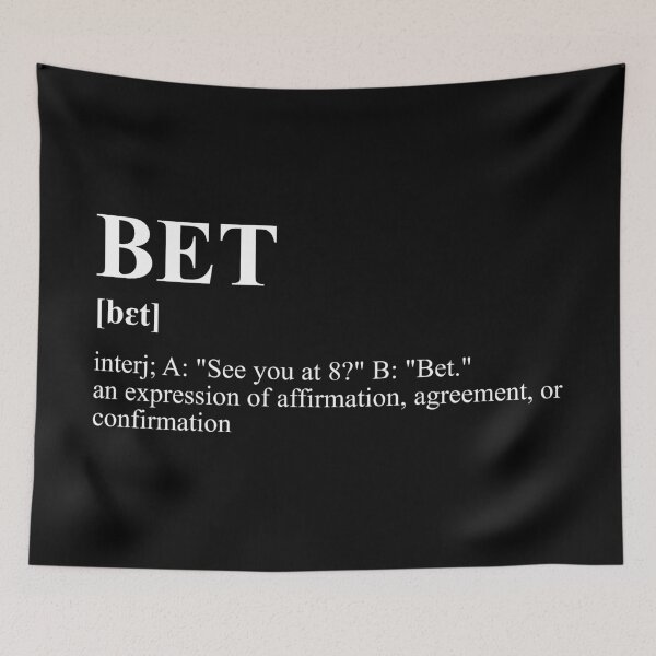 Item preview, BET! designed and sold by SPAZE-Typo.