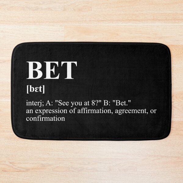 Item preview, BET! designed and sold by SPAZE-Typo.