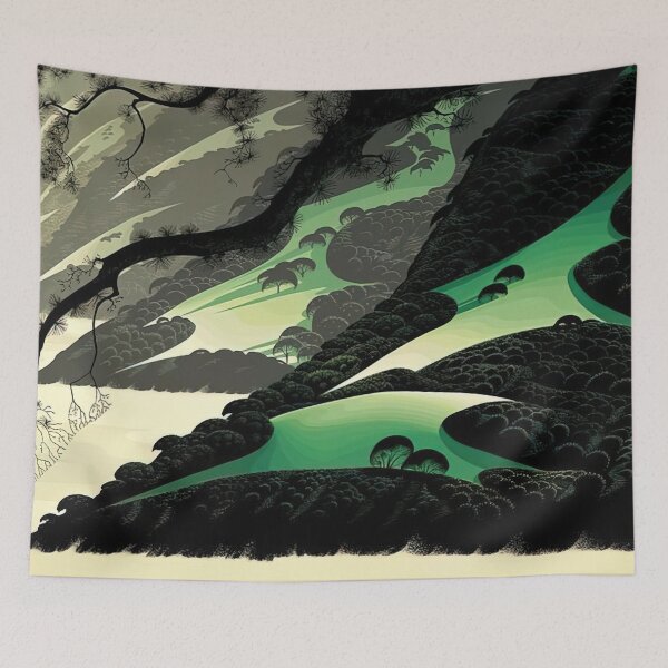Item preview, Green Big Sur By Eyvind Earle designed and sold by LOIKAMT.