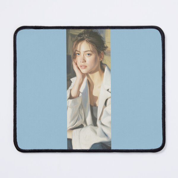 Item preview, Serene Gaze Oil Painting Portrait Of A Woman Png By Merch, Limited Edition designed and sold by BRCYNTHIASHOP.